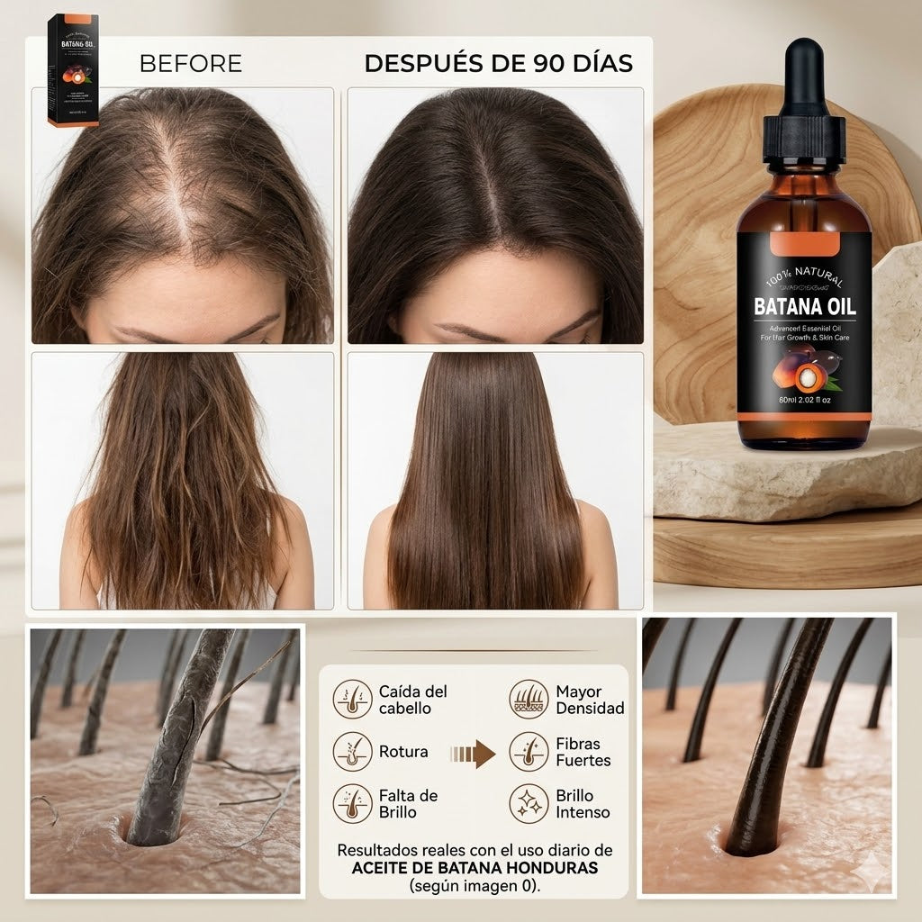 Aceite de Batana Puro - Crecimiento y Reparación Intensiva