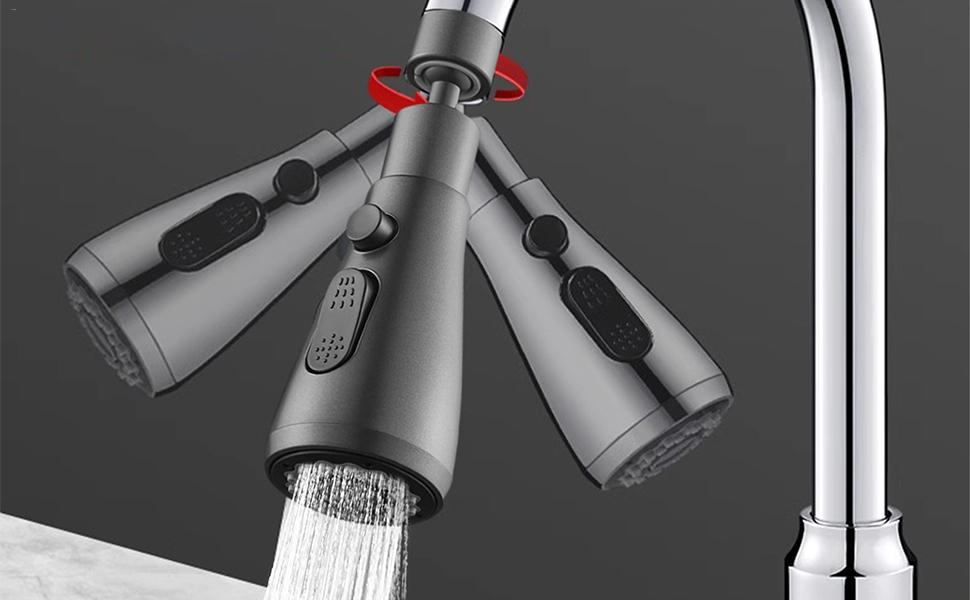 Cabezal  de grifo giratorio multifuncional 360