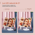 ESPEJO TIPO LIBRO LED