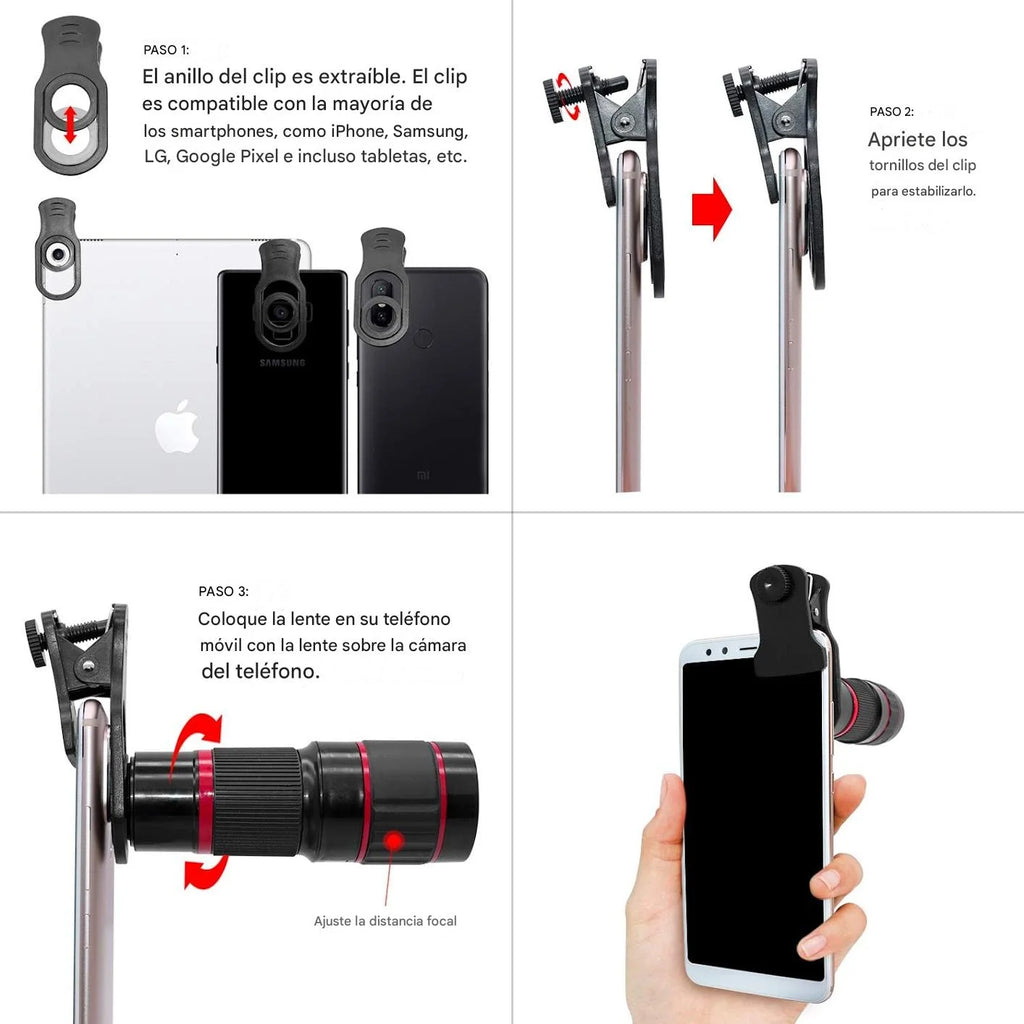 Monocular con clip para Telefono